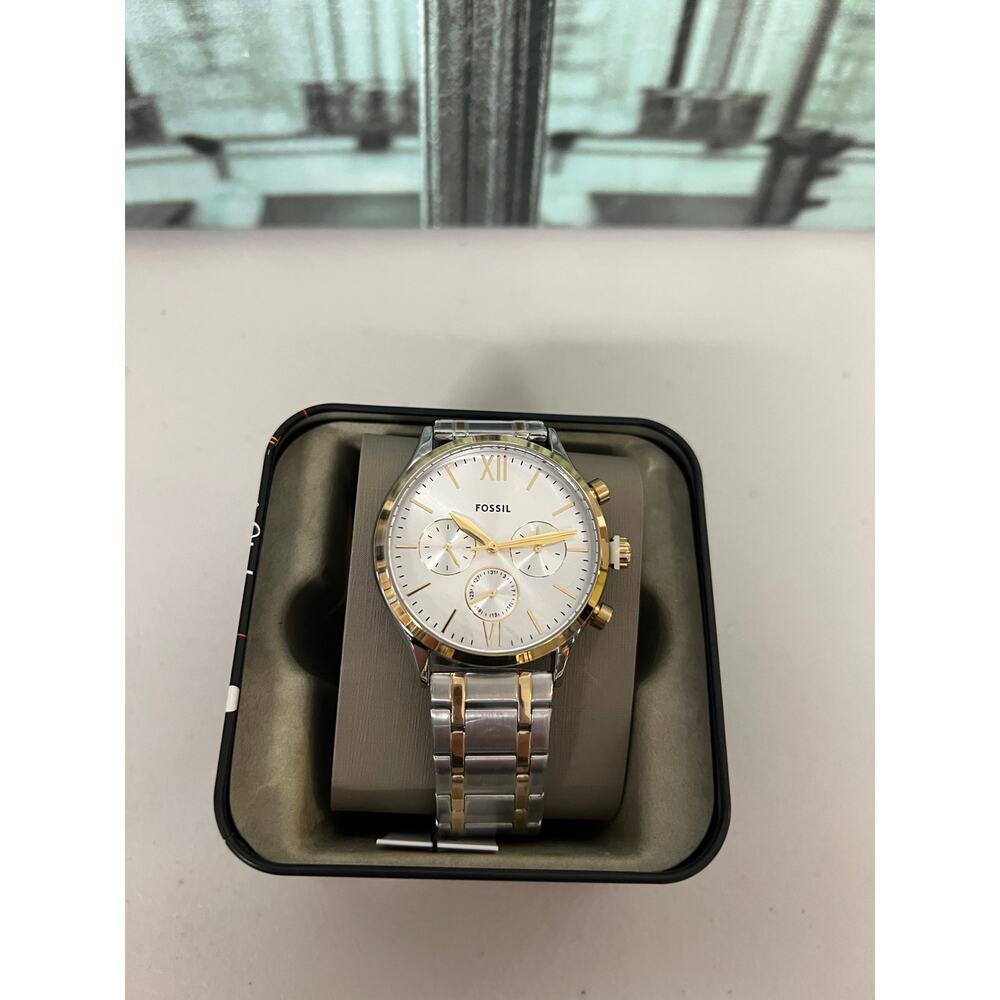 Fossil BQM2698 Fenmore Multifunction Two-Tone Stainless Steel Watch BQ2698